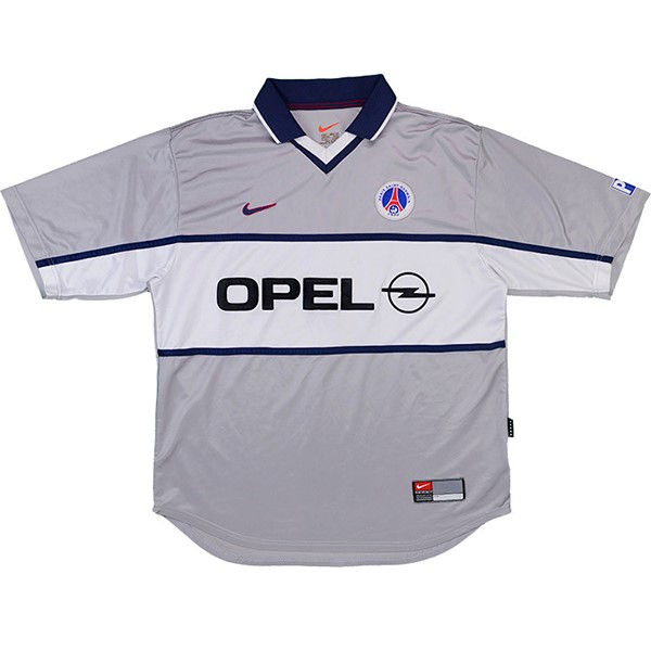 Thailande Maillot Football Paris Saint Germain Exterieur Retro 2000 Gris